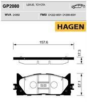 Sangsin GP2080 Гальмівні колодки передні, комплект GP2080: Купити в Україні - Добра ціна на EXIST.UA!