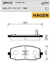 Sangsin GP1172 Гальмівні колодки передні, комплект GP1172: Купити в Україні - Добра ціна на EXIST.UA!