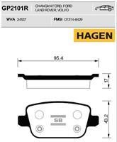 Sangsin GP2101R Гальмівні колодки задні, комплект GP2101R: Купити в Україні - Добра ціна на EXIST.UA!