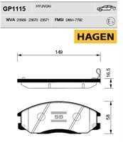 Sangsin GP1115 Гальмівні колодки передні, комплект GP1115: Купити в Україні - Добра ціна на EXIST.UA!