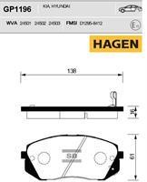 Sangsin GP1196 Гальмівні колодки передні, комплект GP1196: Купити в Україні - Добра ціна на EXIST.UA!