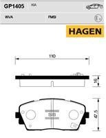 Sangsin GP1405 Гальмівні колодки передні, комплект GP1405: Купити в Україні - Добра ціна на EXIST.UA!