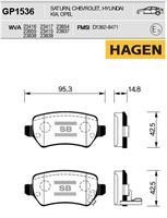 Sangsin GP1536 Гальмівні колодки задні, комплект GP1536: Купити в Україні - Добра ціна на EXIST.UA!