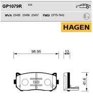 Sangsin GP1079R Гальмівні колодки задні, комплект GP1079R: Купити в Україні - Добра ціна на EXIST.UA!