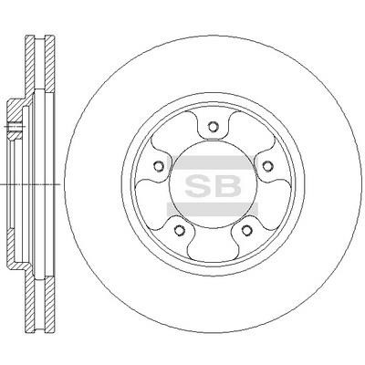 Sangsin SD4618 Диск гальмівний передній вентильований SD4618: Приваблива ціна - Купити в Україні на EXIST.UA!