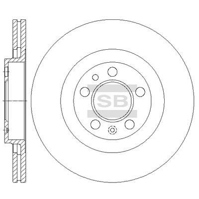 Sangsin SD5403 Диск гальмівний передній вентильований SD5403: Купити в Україні - Добра ціна на EXIST.UA!