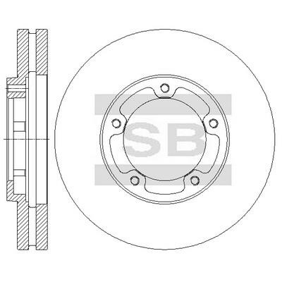 Sangsin SD4323 Диск гальмівний передній вентильований SD4323: Купити в Україні - Добра ціна на EXIST.UA!