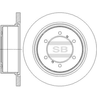 Sangsin SD4335 Диск гальмівний задній невентильований SD4335: Купити в Україні - Добра ціна на EXIST.UA!