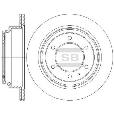 Sangsin SD4510 Диск гальмівний задній вентильований SD4510: Приваблива ціна - Купити в Україні на EXIST.UA!