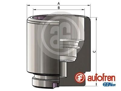 D025705 Autofren Поршень заднього гальмівного супорта