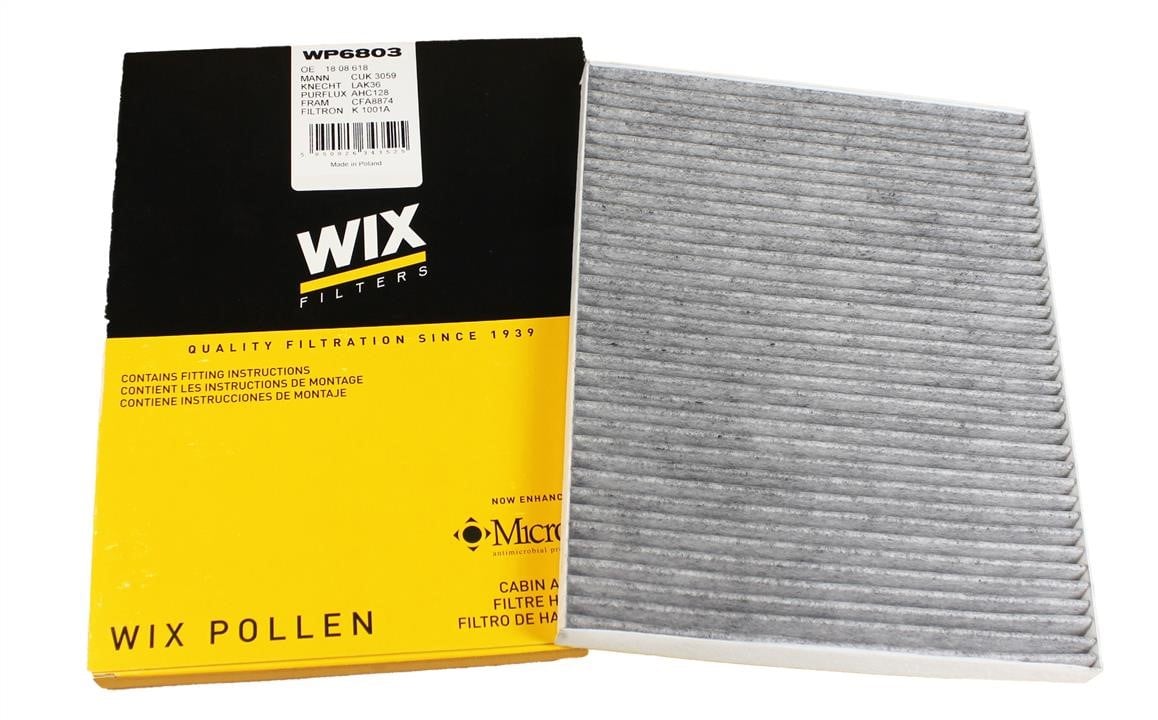 Фільтр салону з активованим вугіллям WIX WP6803