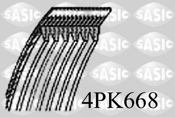 Sasic 4PK668 Ремінь поліклиновий 4PK668: Купити в Україні - Добра ціна на EXIST.UA!