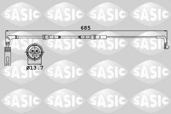 Sasic 6236009 Датчик зносу гальмівних колодок 6236009: Купити в Україні - Добра ціна на EXIST.UA!