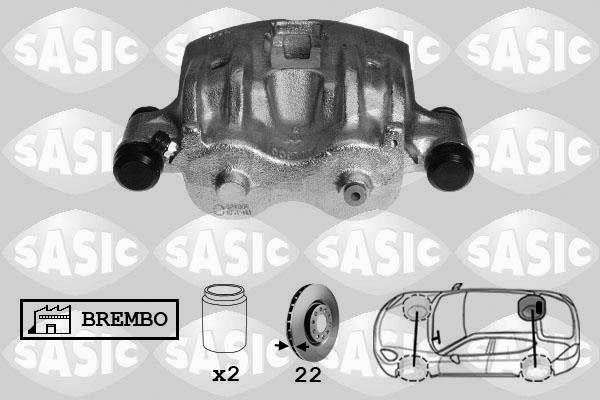Sasic 6506161 Супорт гальмівний задній правий 6506161: Купити в Україні - Добра ціна на EXIST.UA!