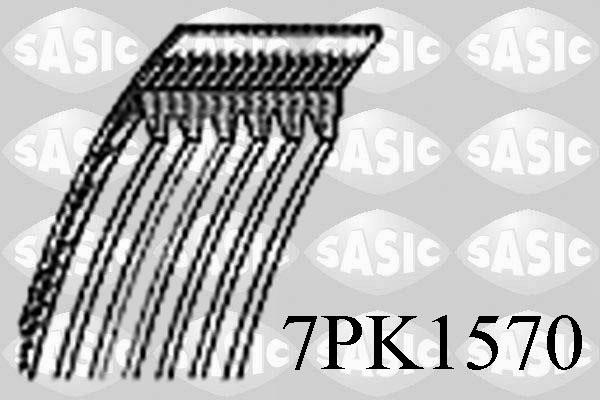 Sasic 7PK1570 Ремінь поліклиновий 7PK1570: Приваблива ціна - Купити в Україні на EXIST.UA!