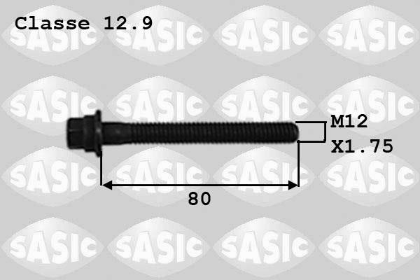 Sasic 8700012 Болт кріплення шківа валу колінчастого 8700012: Купити в Україні - Добра ціна на EXIST.UA!