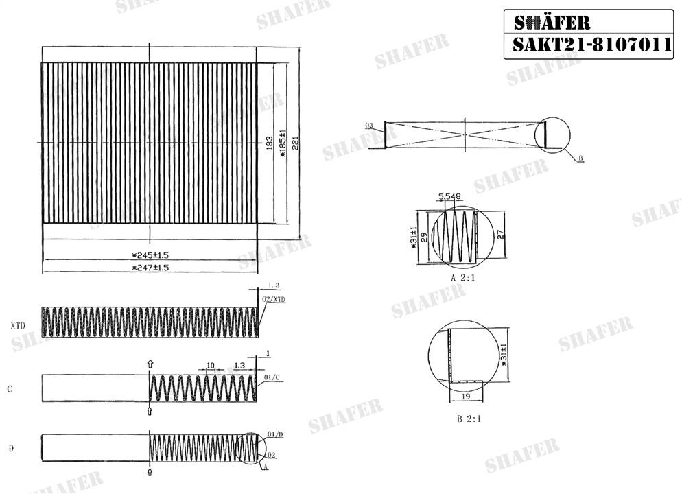 Купить Shafer SAKT21-8107011 по низкой цене в Украине!