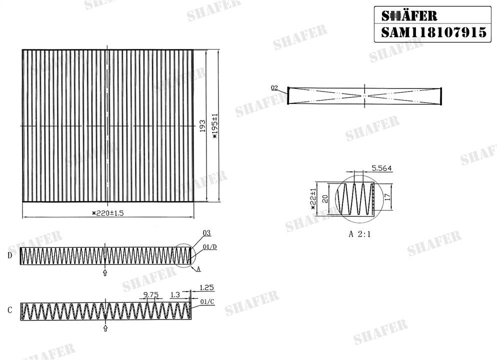 Купить Shafer SAM118107915 по низкой цене в Украине!