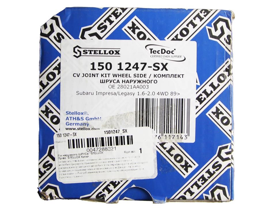 Шарнір рівних кутових швидкостей (ШРУС), зовнішній, комплект Stellox 150 1247-SX