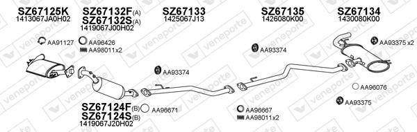 Veneporte 670067 Система випуску відпрацьованих газів 670067: Купити в Україні - Добра ціна на EXIST.UA!