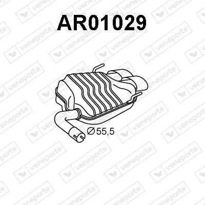 Veneporte AR01029 Амортизатор AR01029: Купити в Україні - Добра ціна на EXIST.UA!