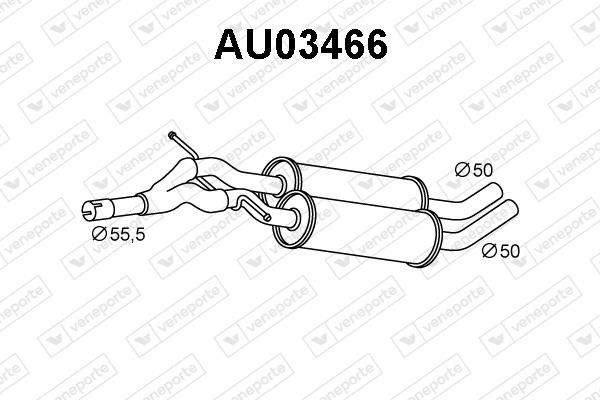 Veneporte AU03466 Додатковий глушник AU03466: Купити в Україні - Добра ціна на EXIST.UA!