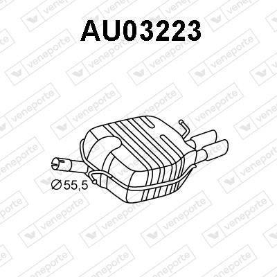 Veneporte AU03223 Амортизатор AU03223: Купити в Україні - Добра ціна на EXIST.UA!
