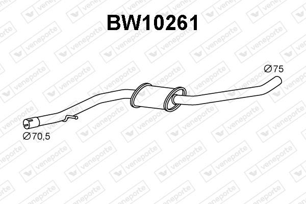 Veneporte BW10261 Амортизатор BW10261: Купити в Україні - Добра ціна на EXIST.UA!