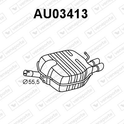 Veneporte AU03413 Амортизатор AU03413: Купити в Україні - Добра ціна на EXIST.UA!