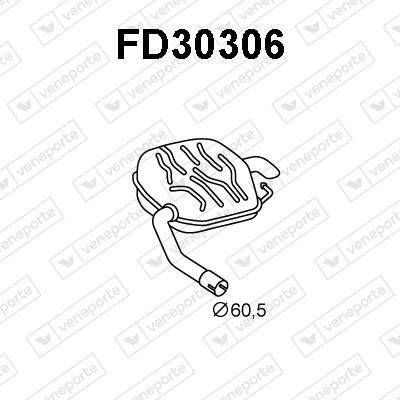 Veneporte FD30306 Амортизатор FD30306: Купити в Україні - Добра ціна на EXIST.UA!