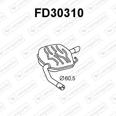 Veneporte FD30310 Амортизатор FD30310: Купити в Україні - Добра ціна на EXIST.UA!