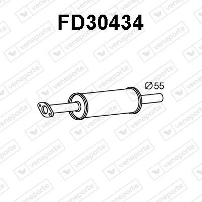 Veneporte FD30434 Додатковий глушник FD30434: Купити в Україні - Добра ціна на EXIST.UA!