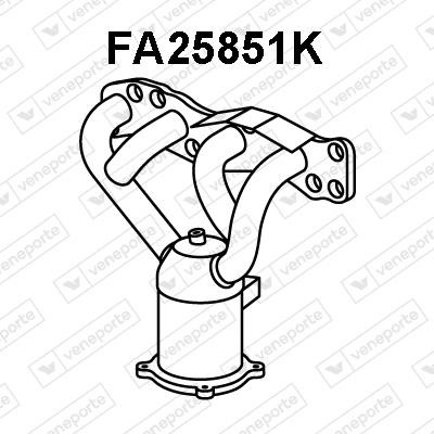 Veneporte FA25851K Каталізатор FA25851K: Купити в Україні - Добра ціна на EXIST.UA!
