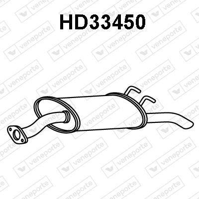 Veneporte HD33450 Глушник, задня частина HD33450: Купити в Україні - Добра ціна на EXIST.UA!