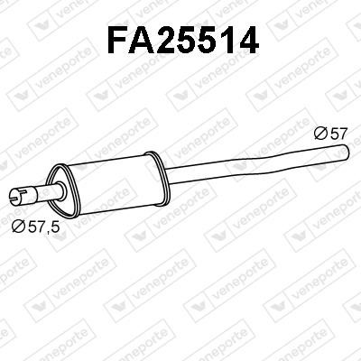 Veneporte FA25514 Додатковий глушник FA25514: Купити в Україні - Добра ціна на EXIST.UA!