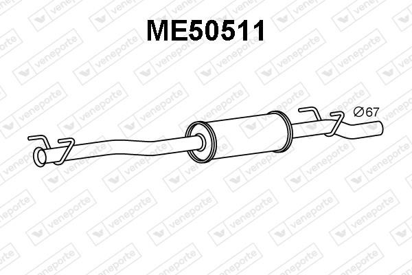 Veneporte ME50511 Глушник, задня частина ME50511: Купити в Україні - Добра ціна на EXIST.UA!