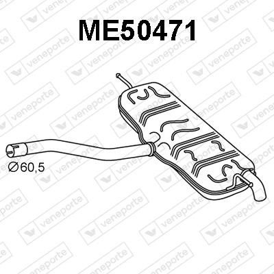 Veneporte ME50471 Глушник, задня частина ME50471: Купити в Україні - Добра ціна на EXIST.UA!