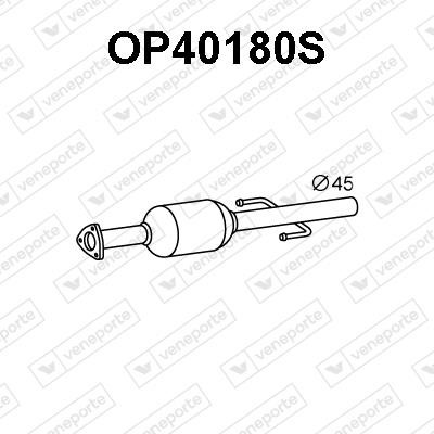 Veneporte OP40180S Фільтр сажевий DPF OP40180S: Приваблива ціна - Купити в Україні на EXIST.UA!