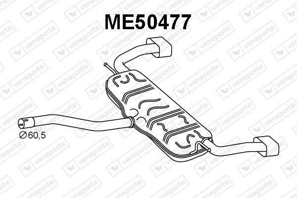 Veneporte ME50477 Глушник, задня частина ME50477: Купити в Україні - Добра ціна на EXIST.UA!