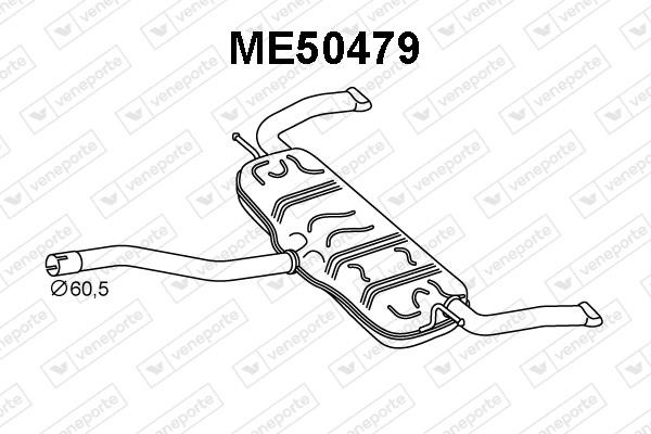 Veneporte ME50479 Глушник, задня частина ME50479: Купити в Україні - Добра ціна на EXIST.UA!
