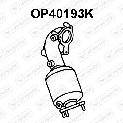 Veneporte OP40193K Каталізатор OP40193K: Купити в Україні - Добра ціна на EXIST.UA!