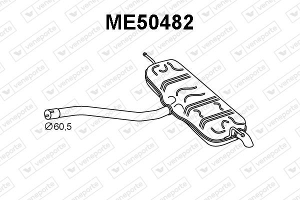 Veneporte ME50482 Глушник, задня частина ME50482: Купити в Україні - Добра ціна на EXIST.UA!