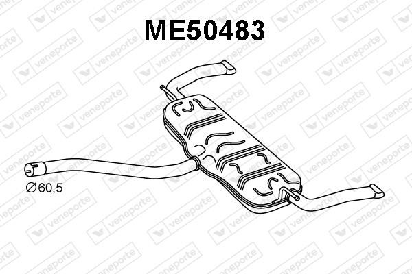 Veneporte ME50483 Глушник, задня частина ME50483: Купити в Україні - Добра ціна на EXIST.UA!