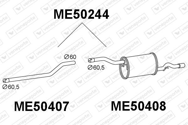 Veneporte ME50244 Амортизатор ME50244: Купити в Україні - Добра ціна на EXIST.UA!