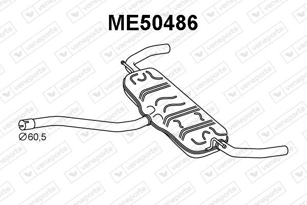 Veneporte ME50486 Глушник, задня частина ME50486: Купити в Україні - Добра ціна на EXIST.UA!