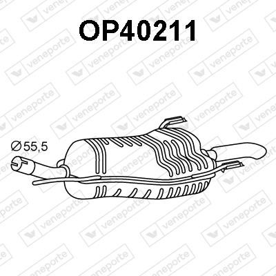 Veneporte OP40211 Амортизатор OP40211: Приваблива ціна - Купити в Україні на EXIST.UA!