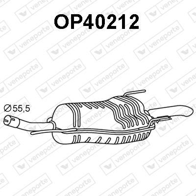 Veneporte OP40212 Амортизатор OP40212: Купити в Україні - Добра ціна на EXIST.UA!
