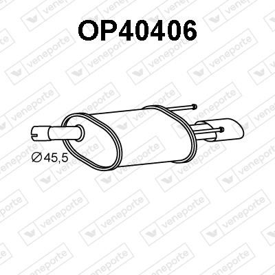 Veneporte OP40406 Глушник, задня частина OP40406: Купити в Україні - Добра ціна на EXIST.UA!