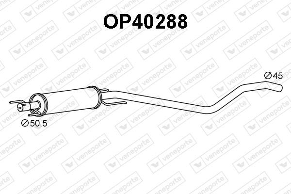 Veneporte OP40288 Додатковий глушник OP40288: Купити в Україні - Добра ціна на EXIST.UA!