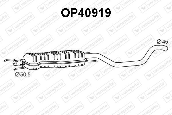 Veneporte OP40919 Додатковий глушник OP40919: Купити в Україні - Добра ціна на EXIST.UA!